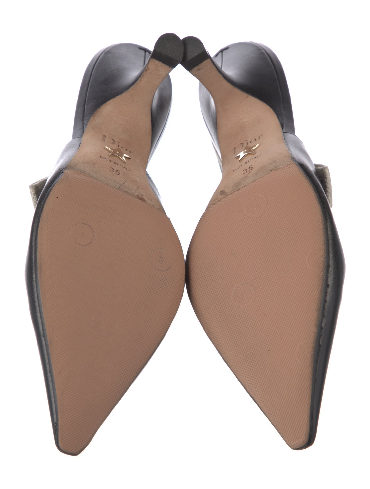 Christian Dior Leather Slingback Pumps